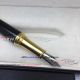 Perfect Replica Montblanc Princess Monaco Purple Diamond Gold Clip Black Rollerball Pen (4)_th.jpg